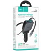 АЗП Hoco Z67 Triunfar PD60W with retractable cable (1USB-A/2C) Metal gray