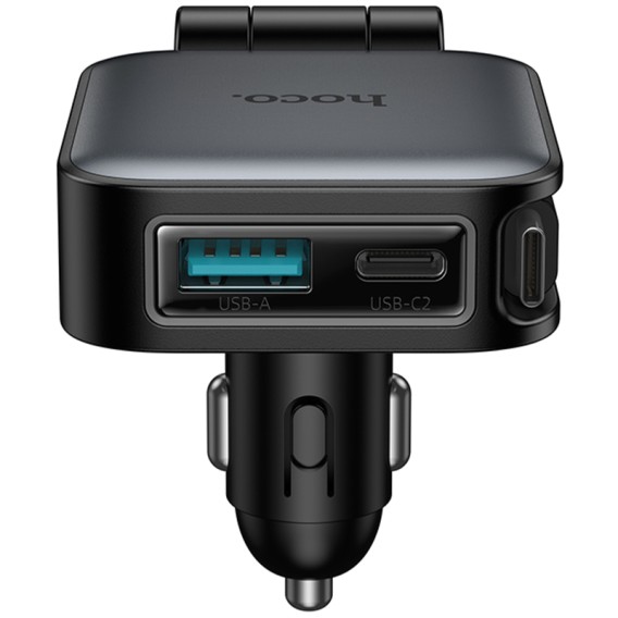 АЗП Hoco Z67 Triunfar PD60W with retractable cable (1USB-A/2C) Metal gray АЗП Hoco Z67 Triunfar PD60W with retractable cable (1USB-A/2C) Metal gray