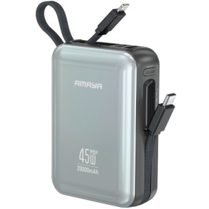 Портативное ЗУ Power Bank Amaya F213C PD45W with cable 20000 mAh Gun Metal