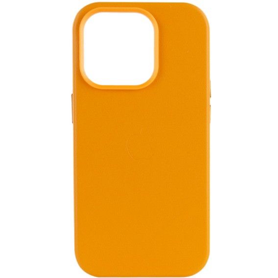 Шкіряний чохол Leather Case (AA Plus) with Magnetic Fit для Apple iPhone 13 Pro Max (6.7") Golden Brown