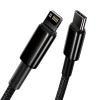 Дата кабель Baseus Tungsten Gold Type-C to Lightning PD 20W (2m) (CATLWJ) Чорний