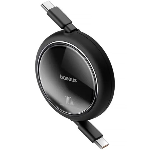 Дата кабель Baseus Free2Draw Mini Retractable Type-C to Type-C 100W (1m) (P10364500) Cluster Black Дата кабель Baseus Free2Draw Mini Retractable Type-C to Type-C 100W (1m) (P10364500) Cluster Black