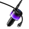 АЗП Hoco Z69A Vivido PD37W+QC3.0 (1USB-A/2C) + кабель Type-C to Type-C Black