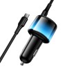 АЗП Hoco Z69A Vivido PD37W+QC3.0 (1USB-A/2C) + кабель Type-C to Type-C Black