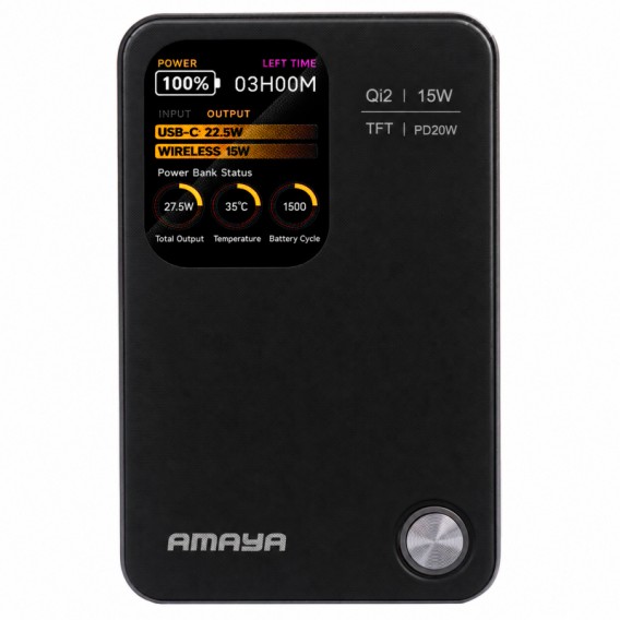 Портативний ЗП Power Bank Amaya W053C PD20W з БЗП 5000 mAh Black Портативний ЗП Power Bank Amaya W053C PD20W з БЗП 5000 mAh Black