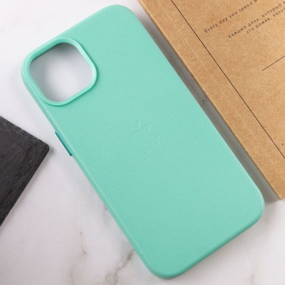 Шкіряний чохол Leather Case (AA Plus) with Magnetic Fit для Apple iPhone 12 Pro Max (6.7") Ice Шкіряний чохол Leather Case (AA Plus) with Magnetic Fit для Apple iPhone 12 Pro Max (6.7") Ice