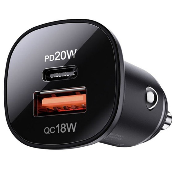 АЗП Acefast B1 mini PD20W+QC3.0 total 38W (1USB-A/1C) Black АЗП Acefast B1 mini PD20W+QC3.0 total 38W (1USB-A/1C) Black