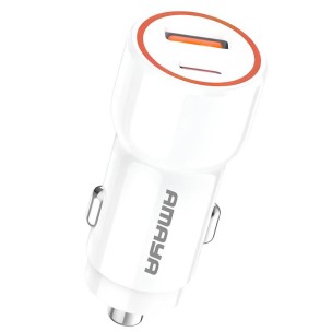 АЗП Amaya ACC-04 PD22.5W+QC3.0 total 37.5W (1USB-A/1C) White АЗП Amaya ACC-04 PD22.5W+QC3.0 total 37.5W (1USB-A/1C) White