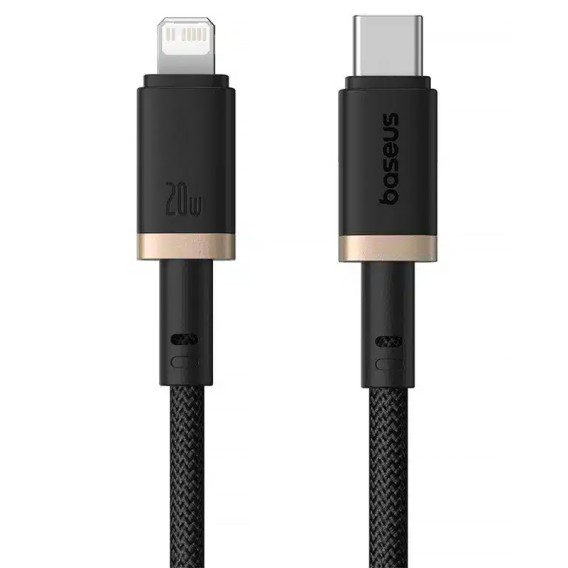 Дата кабель Baseus Dura Series Fast Charging Type-C to Lightning 20W (2m) (CB000123) Gold / Black