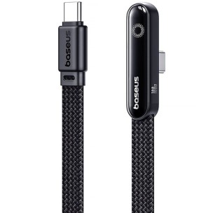 Дата кабель Baseus MVP 3 side plug and stand Type-C to Type-C 100W (2m) (P10382500121) Cosmic Black