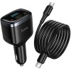 АЗП Hoco Z70 Speed PD45W+QC3.0 total 93W (1USB-A/2C) + кабель Type-C to Type-C Black