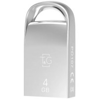 Флеш-накопичувач T&G 107 Metal Series — 4GB Срібний Флеш-накопичувач T&G 107 Metal Series — 4GB Срібний