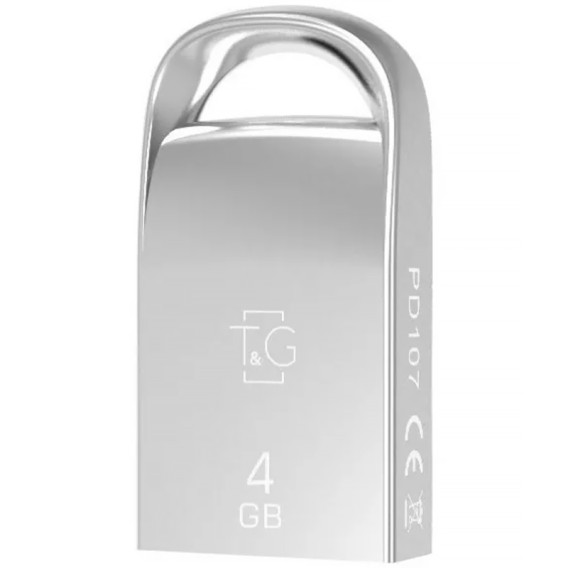Флеш-накопичувач T&G 107 Metal Series — 4GB Срібний