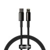 Дата кабель Baseus Tungsten Gold Type-C to Lightning PD 20W (1m) (CATLWJ) Чорний