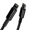 Дата кабель Baseus Tungsten Gold Type-C to Lightning PD 20W (1m) (CATLWJ) Чорний