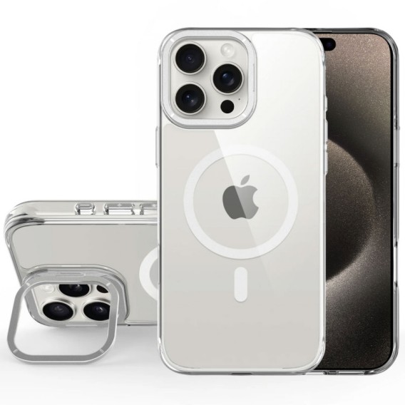 Чохол TPU Space Case Apex with Magnetic Fit для Apple iPhone 15 Pro (6.1") Silver