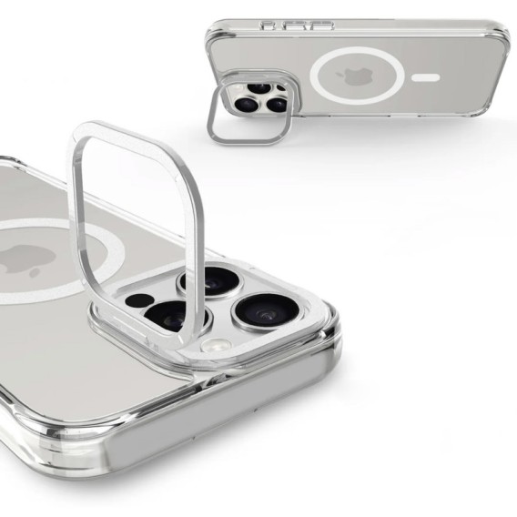 Чохол TPU Space Case Apex with Magnetic Fit для Apple iPhone 15 Pro (6.1") Silver Чохол TPU Space Case Apex with Magnetic Fit для Apple iPhone 15 Pro (6.1") Silver