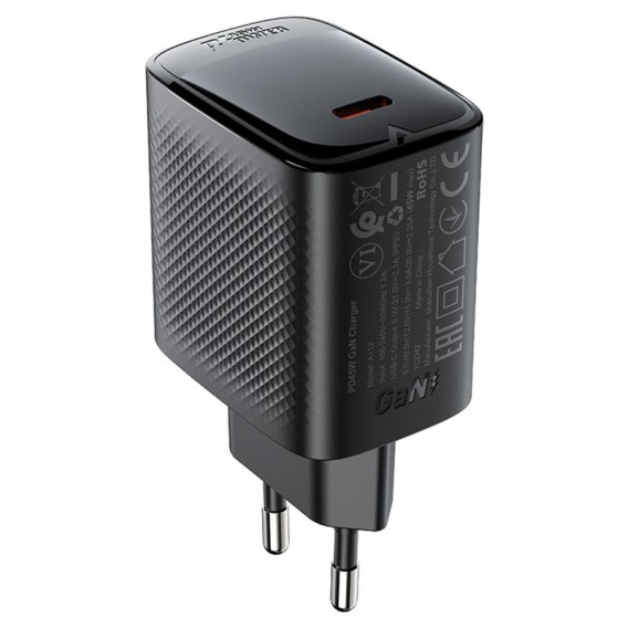 МЗП Acefast A112 GaN PD45W (1USB-C) Black