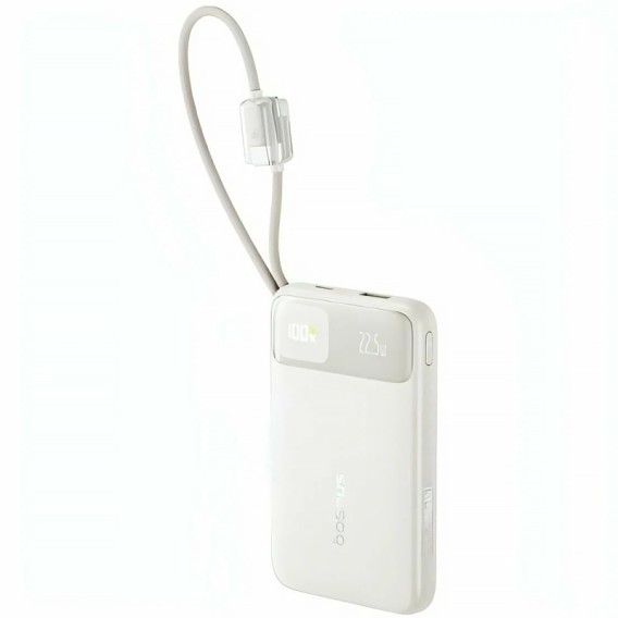 Портативний ЗП Power Bank Baseus EnerFill FC11 PD22.5W with cable 10000 mAh (2USB-C) (E0027R) Biege Портативний ЗП Power Bank Baseus EnerFill FC11 PD22.5W with cable 10000 mAh (2USB-C) (E0027R) Biege