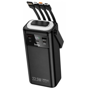 Портативний ЗП Power Bank Hoco EJ65 High 22.5W+PD20W with cable 30000 mAh Black