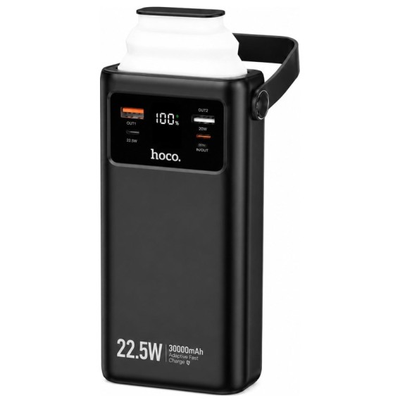 Портативний ЗП Power Bank Hoco EJ65 High 22.5W+PD20W with cable 30000 mAh Black Портативний ЗП Power Bank Hoco EJ65 High 22.5W+PD20W with cable 30000 mAh Black