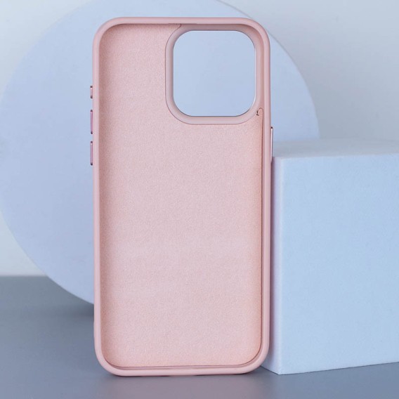 Шкіряний чохол Bonbon Leather Metal Style with Magnetic Fit для Apple iPhone 15 (6.1") Рожевий / Light pink Шкіряний чохол Bonbon Leather Metal Style with Magnetic Fit для Apple iPhone 15 (6.1") Рожевий / Light pink