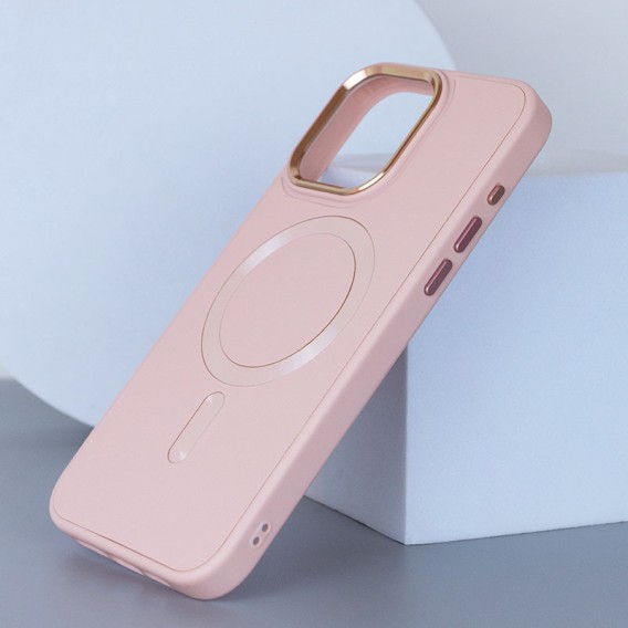 Шкіряний чохол Bonbon Leather Metal Style with Magnetic Fit для Apple iPhone 15 (6.1") Рожевий / Light pink Шкіряний чохол Bonbon Leather Metal Style with Magnetic Fit для Apple iPhone 15 (6.1") Рожевий / Light pink