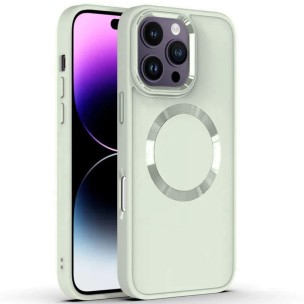 TPU чохол Bonbon Metal Style with Magnetic Fit для Apple iPhone 16 Pro Max (6.9") Білий / White