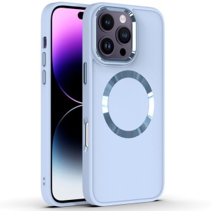 TPU чохол Bonbon Metal Style with Magnetic Fit для Apple iPhone 16 Pro Max (6.9") Блакитний / Mist Blue TPU чохол Bonbon Metal Style with Magnetic Fit для Apple iPhone 16 Pro Max (6.9") Блакитний / Mist Blue