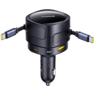 АЗУ Baseus Enjoyment Max PD90W with retractable cables (1USB-A/3C) (C00035507121) Cosmic Black АЗУ Baseus Enjoyment Max PD90W with retractable cables (1USB-A/3C) (C00035507121) Cosmic Black