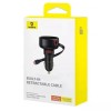 АЗП Baseus Enjoyment Pro PD60W with retractable cables (1USB-A/1C/1L) (C00057802111) Cluster Black
