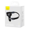АЗП Baseus Enjoyment PD33W with retractable cables (2USB-C) (C00035500111) Black