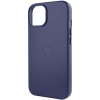 Шкіряний чохол Leather Case (AA Plus) with Magnetic Fit для Apple iPhone 12 Pro / 12 (6.1") Violet