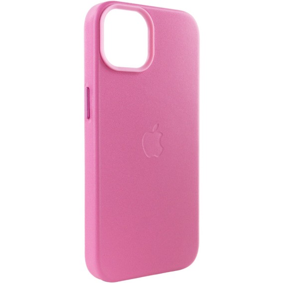 Кожаный чехол Leather Case (AA Plus) with Magnetic Fit для Apple iPhone 13 (6.1") Pollen