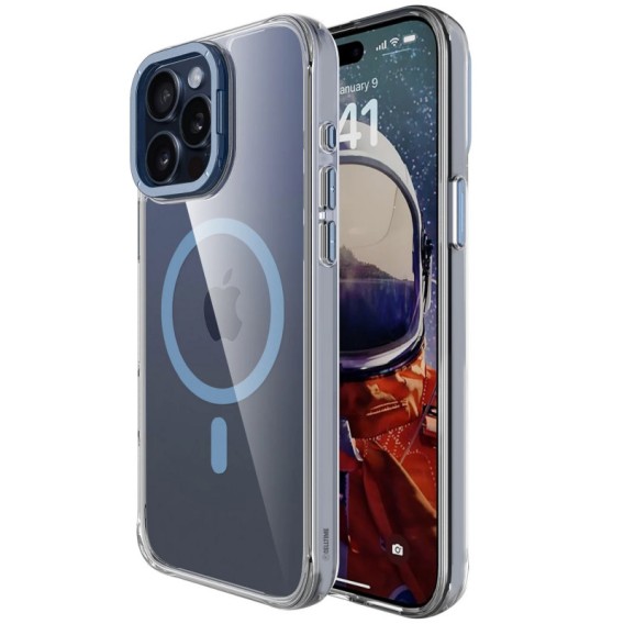 Чохол TPU Space Case Apex with Magnetic Fit для Apple iPhone 15 Pro Max (6.7") Navy Blue Чохол TPU Space Case Apex with Magnetic Fit для Apple iPhone 15 Pro Max (6.7") Navy Blue