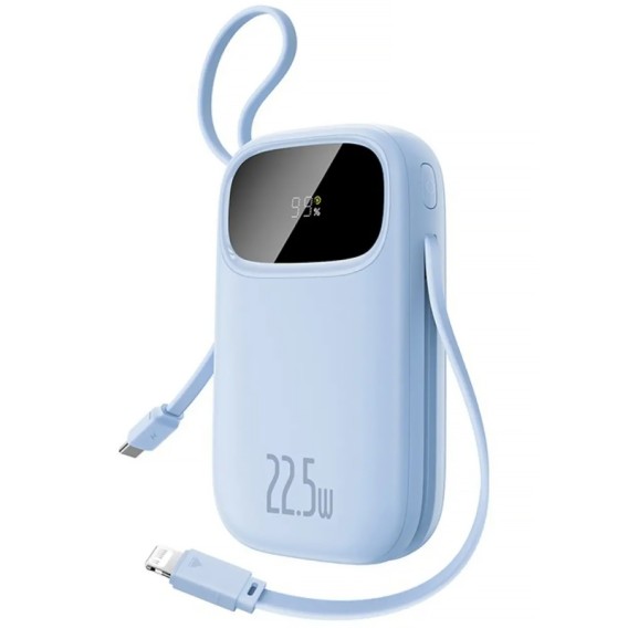 Портативний ЗП Power Bank Baseus EnerFill FC31 PD22.5W with cables 10000 mAh (PPQD3) Galaxy Blue