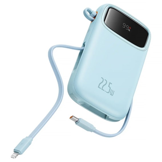 Портативний ЗП Power Bank Baseus EnerFill FC31 PD22.5W with cables 10000 mAh (PPQD3) Galaxy Blue Портативний ЗП Power Bank Baseus EnerFill FC31 PD22.5W with cables 10000 mAh (PPQD3) Galaxy Blue