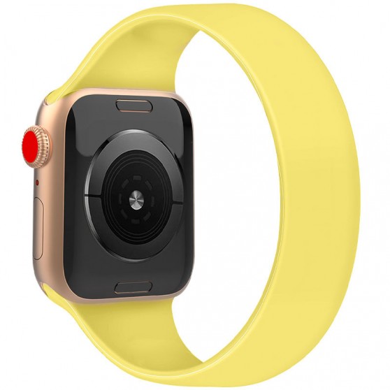 Ремінець Solo Loop для Apple Watch 42(ser.1-3)/44/45/46/49mm 156mm (6) Жовтий / Ginger