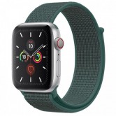 Ремінець Nylon для Apple Watch 38/40/41/42mm(ser.10) Зелений / Pine green