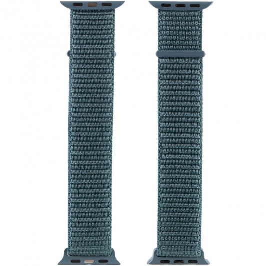 Ремінець Nylon для Apple Watch 38/40/41/42mm(ser.10) Зелений / Pine green - зображення 3 