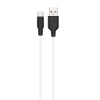 Кабель USB Type C Hoco X21 Plus Silicone Type-C Cable (1m) (Чорний / Білий)