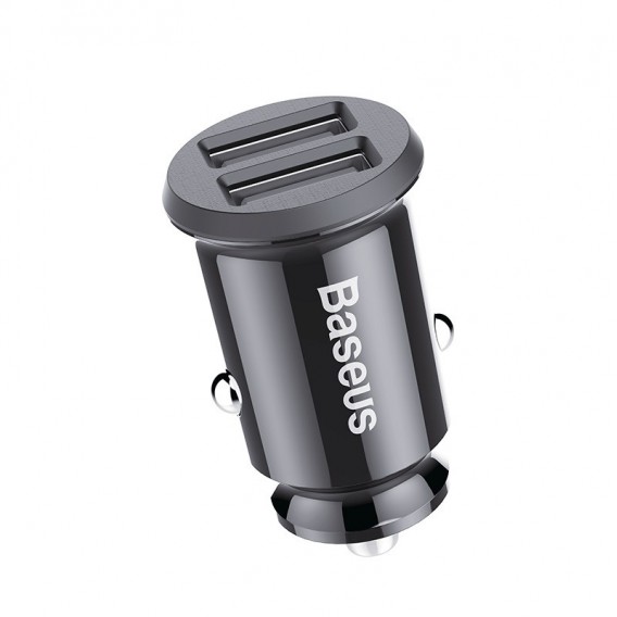 Пристрій автомобільної зарядки Baseus Grain (2USB 3.1A) (Чорний)