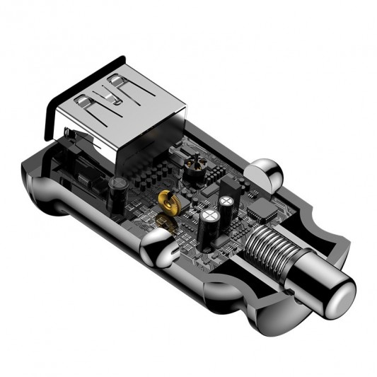 АЗУ Baseus Grain 3.1A (2USB-A) (CCALL-ML) Черный - изображение 3