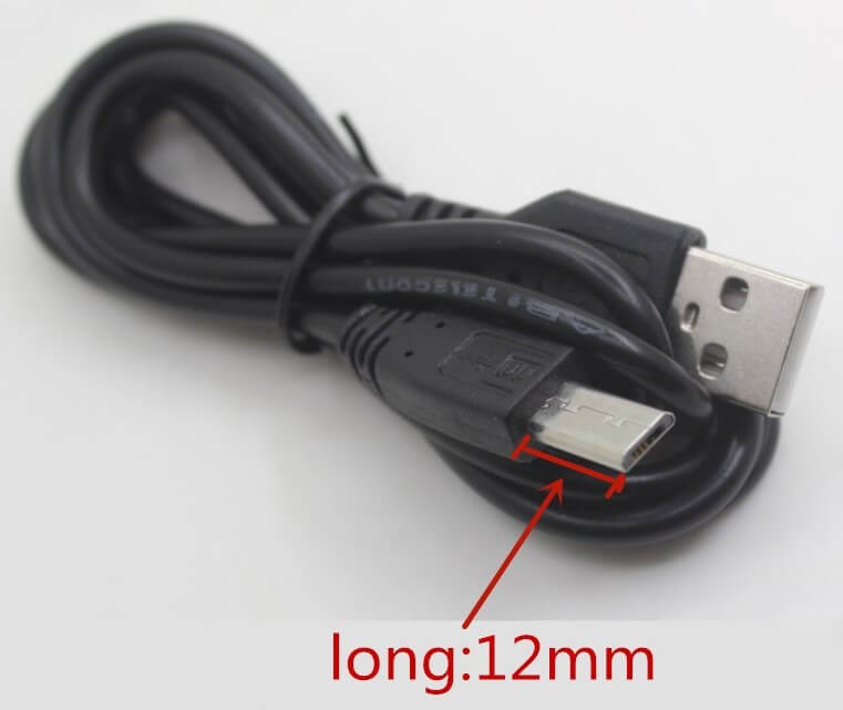 Micro USB кабель з довгим роз'ємом